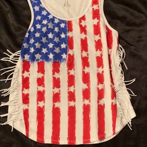 White 4th of July tank top